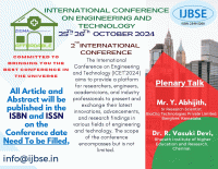 International Conference on Engineering and Technology 2024 International Conference Poster